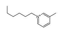 1-hexyl-3-methylpyridin-1-ium结构式