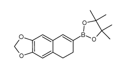 2-(6,7-methylenedioxy-3,4-diydronaphthyl)boronic acid pinacol ester结构式