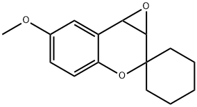 6'-methoxy-1a',7b'-dihydrospiro[cyclohexane-1,2'-oxireno[c]chromene] Structure