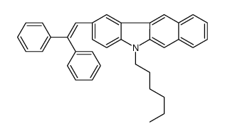 2-(2,2-diphenylethenyl)-5-hexylbenzo[b]carbazole Structure