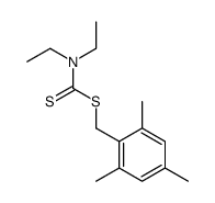 (2,4,6-trimethylphenyl)methyl N,N-diethylcarbamodithioate Structure