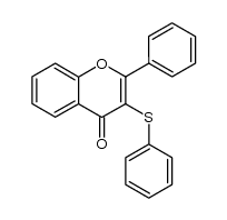 3-(phenylthio)flavone结构式