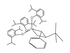 Ta(CH(Ph)CH(t-Bu)CH2)(DIPP)3结构式