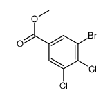 3-溴-4,5-二氯苯甲酸甲酯结构式