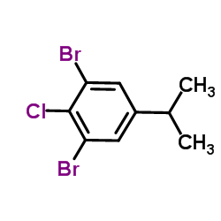 4-Chloro-3,5-dibromoisopropylbenzene Structure