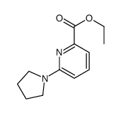 6-(1-吡咯基)吡啶-2-羧酸乙酯结构式