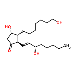 (9α,13E,15S)-1,9,15-Trihydroxyprost-13-en-11-one Structure