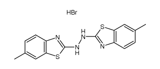 1,2-bis(6-methylbenzo[d]thiazol-2-yl)hydrazine hydrobromide结构式