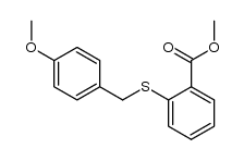 methyl 2-(4-methoxybenzylthio)benzoate Structure