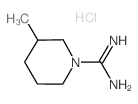 3-Methyl-piperidine-1-carboxamidine hydrochloride Structure
