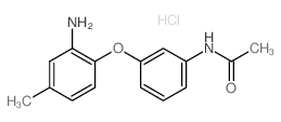 N-[3-(2-Amino-4-methylphenoxy)phenyl]acetamide hydrochloride结构式