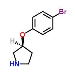 (3S)-3-(4-Bromophenoxy)pyrrolidine结构式