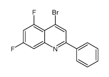 4-bromo-5,7-difluoro-2-phenylquinoline结构式