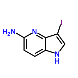 5-Amino-3-iodo-4-azaindole结构式