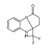 3a-(三氟甲基)-2,3,3a,4-四氢-1H-苯并[d]吡咯并[1,2-a]咪唑-1-酮结构式