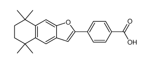 4-[(5,6,7,8-Tetrahydro-5,5,8,8-tetramethylnaphtho[2,3-b]furan)-2-yl]benzoic acid结构式