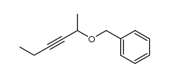 ((hex-3-yn-2-yloxy)methyl)benzene结构式