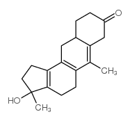 3-hydroxy-3,6-dimethyl-2,3,3,4,5,8,9,10,10,11,11,11-dodecahydro-1H-cyclopenta(a)anthracene-8-one结构式