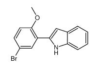 2-(5-bromo-2-methoxyphenyl)-1H-indole结构式