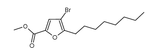methyl 4-bromo-5-octylfuran-2-carboxylate结构式