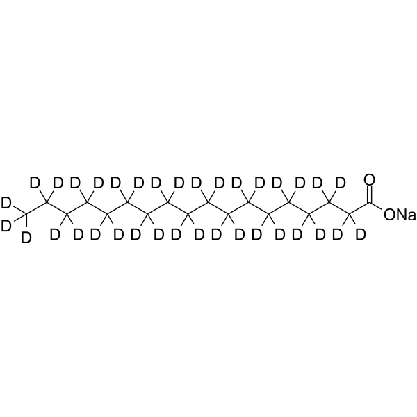 Stearate-d35 sodium结构式