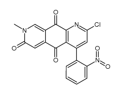 2-chloro-8-methyl-4-(2-nitrophenyl)pyrido[4,3-g]quinoline-5,7,10(8H)-trione Structure
