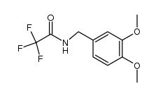 N-[(3,4-dimethoxyphenyl)methyl]-2,2,2-trifluoroacetamide结构式