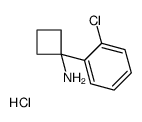 1-(2-chlorophenyl)cyclobutan-1-amine hcl Structure