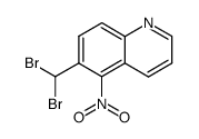 6-(dibromomethyl)-5-nitroquinoline结构式