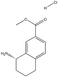 (S)-8-氨基-5,6,7,8-四氢萘-2-羧酸甲酯盐酸盐结构式