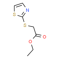 (Thiazol-2-ylsulfanyl)-acetic acid ethyl ester结构式