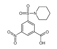 3-nitro-5-piperidin-1-ylsulfonylbenzoic acid结构式