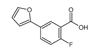 2-fluoro-5-(furan-2-yl)benzoic acid结构式