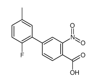 4-(2-fluoro-5-methylphenyl)-2-nitrobenzoic acid Structure