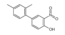 4-(2,4-dimethylphenyl)-2-nitrophenol结构式