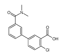 2-chloro-5-[3-(dimethylcarbamoyl)phenyl]benzoic acid结构式