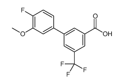 3-(4-fluoro-3-methoxyphenyl)-5-(trifluoromethyl)benzoic acid结构式