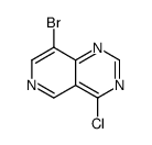 8-bromo-4-chloropyrido[4,3-d]pyrimidine Structure