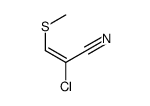 (Z)-2-chloro-3-methylsulfanylprop-2-enenitrile结构式