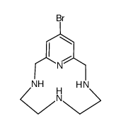 13-bromo-3,6,9,15-tetraazabicyclo[9.3.1.]pentadeca-1(15),11,13-triene Structure