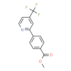 4-(4-Trifluoromethyl-pyridin-2-yl)-benzoic acid methyl ester Structure