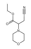 ethyl-2-morpholino-3-cyanopropionate Structure