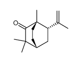 (-)-(1S,4R,6S)-6-isopropenyl-1,3,3-trimethylbicyclo[2.2.2]octan-2-one Structure