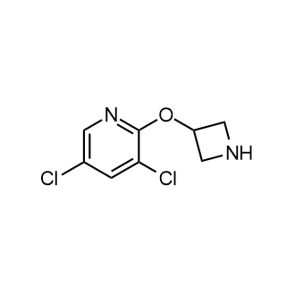2-(氮杂环丁烷-3-基氧基)-3,5-二氯吡啶结构式