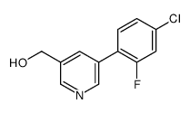 [5-(4-chloro-2-fluorophenyl)pyridin-3-yl]methanol结构式