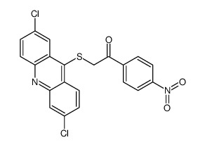 2-(2,6-dichloroacridin-9-yl)sulfanyl-1-(4-nitrophenyl)ethanone Structure