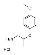 2-(4-Methoxyphenoxy)propan-1-amine hydrochloride Structure