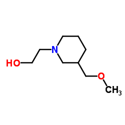 2-[3-(Methoxymethyl)-1-piperidinyl]ethanol结构式