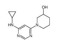 1-(6-Cyclopropylamino-pyrimidin-4-yl)-piperidin-3-ol图片