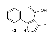 2-(2-chlorophenyl)-4-methyl-1H-pyrrole-3-carboxylic acid Structure